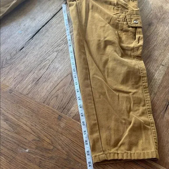 80s E.P.D COTLER Mustard Brown Pleated Pants Size 10R - Picture 6 of 9